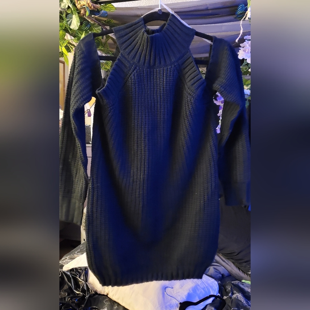 Fashion Nova Cold Shoulder Sweater